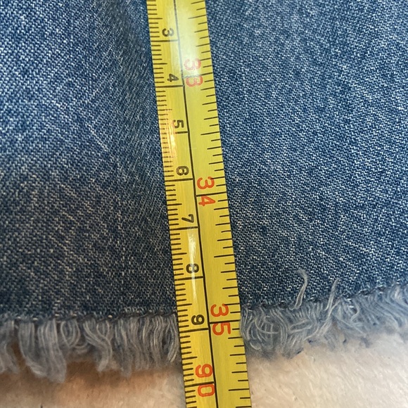 NWT Wide Leg Hi-Rise Crop Size 2 Blue Jeans - Picture 4 of 11